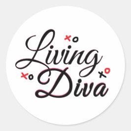 Living Diva Classic ronde Stickers