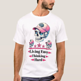 Living Easy Skull Pet Motivatie Urban Tshirt