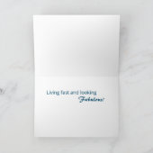 Living Fast Birthday Kaart (Binnen)