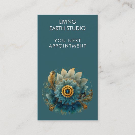 Living Field | Mandala Afsprakenkaartje (Voorkant)