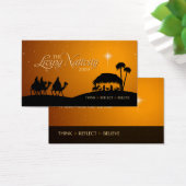 Living Geboorte Kerstcadeau label Visitekaartje (Bureau)