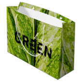 Living Green Eco Friendly Large Gift Bag Groot Cadeauzakje (Achterkant Gekanteld)