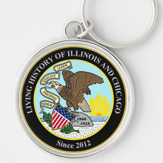 Living History of Illinois en Chicago® Group Sleutelhanger (Voorkant)