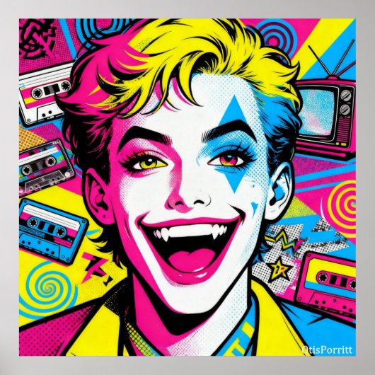 LIVING IN THE EIGHTIES POSTER (Voorkant)