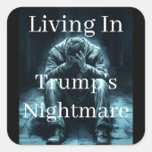 Living In Trump's Nightmare Sticker (Voorkant)