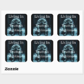 Living In Trump's Nightmare Sticker (Vel)