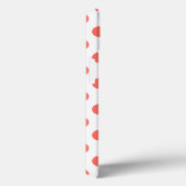 Living koraalpolka-punten op white Hoesje-Mate iPh Case-Mate iPhone Case (Achterkant / Rechts)