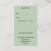 Living Leaves | Mandala Afsprakenkaartje (Achterkant)