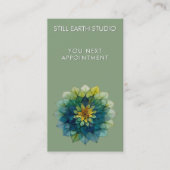 Living Leaves | Mandala Afsprakenkaartje (Voorkant)