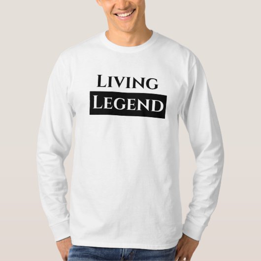 Living Legend Mannen Basic T-shirt met lange mouwe (Voorkant)
