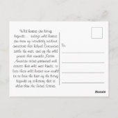 Living Legend of the West - Briefkaart (Achterkant)