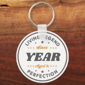 Living Legend Verjaardagscadeau | Gepersonaliseerd Sleutelhanger (Voorkant)