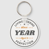 Living Legend Verjaardagscadeau | Gepersonaliseerd Sleutelhanger (Achterkant)