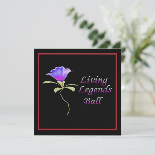 Living Legends Ball Invitation Kaart (Staand voorkant)