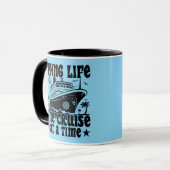 Living Life One Cruise op een gezinsvakantie Mok (Voorkant links)