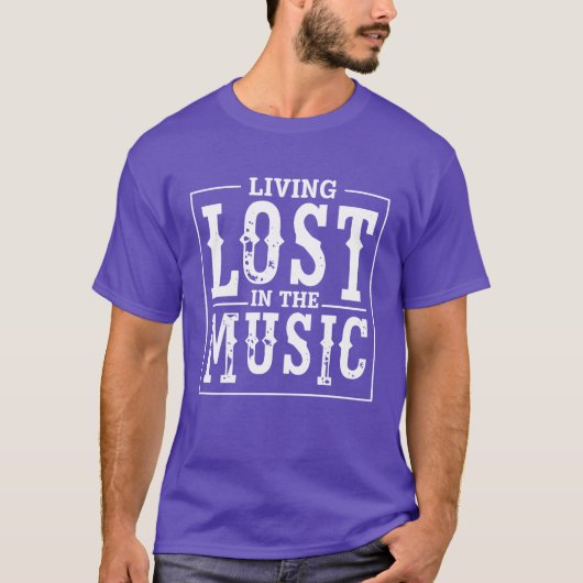Living Lost In The Music Producer Boy T-shirt (Voorkant)