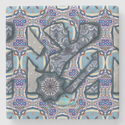 Living Metal No 2 van Alexandra Cook o.b.a. Linand Stenen Onderzetter (Voorkant)