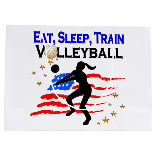 LIVING MY VOLLEYBAL DREAM DESIGN LARGE CADEAUTASJE (Achterkant)
