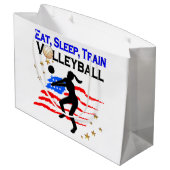 LIVING MY VOLLEYBAL DREAM DESIGN LARGE CADEAUTASJE (Achterkant Gekanteld)