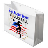 LIVING MY VOLLEYBAL DREAM DESIGN LARGE CADEAUTASJE (Voorkant Gekanteld)
