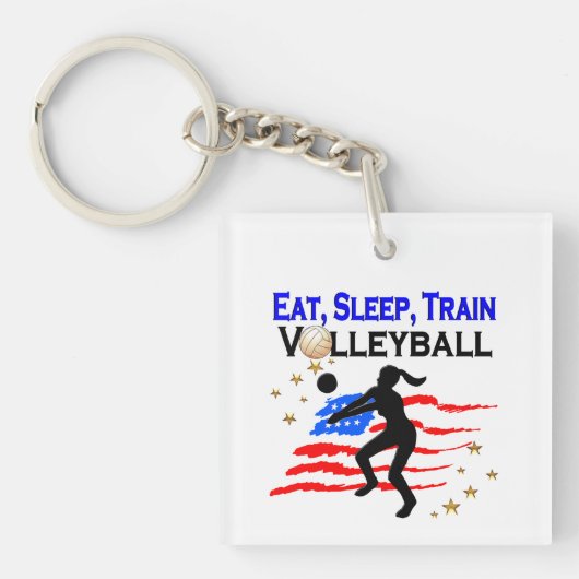 LIVING MY VOLLEYBAL DREAM DESIGN SLEUTELHANGER (Voorkant)