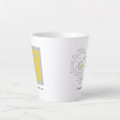 Living On ThEdge, LLC Logo Latte Mok (Voorkant)