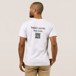 Living Out Loud QR code Jersey T-shirt