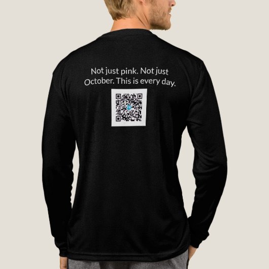 Living Out Loud™ Shirt met lange mouwen – QR-code (Achterkant volledig)