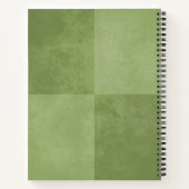 Living Planet sifaka lemur primate mos green Notitieboek (Achterkant)