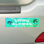 Living Slowha Bumpersticker (Op auto)