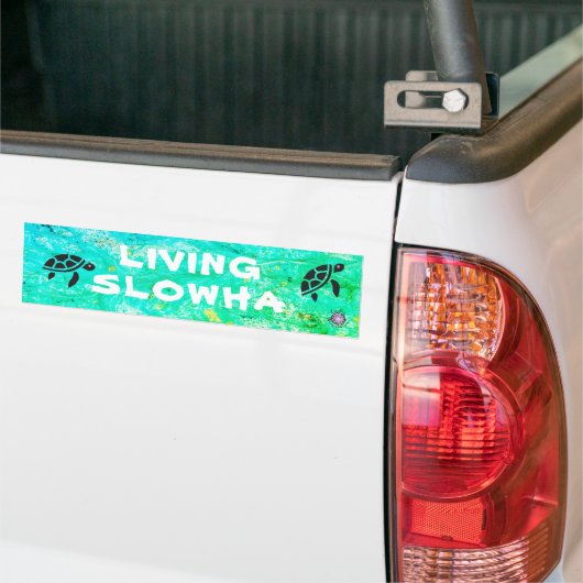 Living Slowha Bumpersticker (Op Truck)