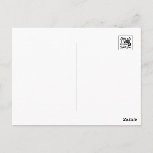 Living Testimony Bible Quote Christian Motivation Briefkaart (Achterkant)