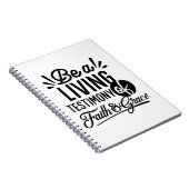 Living Testimony Bible Quote Christian Motivation Notitieboek (Rechterzijde)