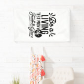 Living Testimony Bible Quote Christian Motivation Spandoek (Insitu)