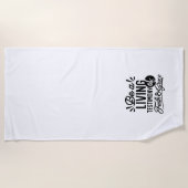 Living Testimony Bible Quote Christian Motivation Strandlaken (Voorkant)