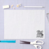 Living Testimony Bible Quote Christian Motivation Tissuepapier (Craft)