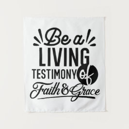 Living Testimony Bible Quote Christian Motivation Wandkleed