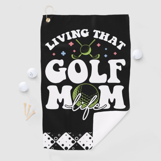 Living That Golf Mom Life Golfhanddoek (Insitu)