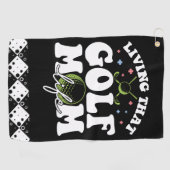 Living That Golf Mom Life Golfhanddoek (Horizontaal)