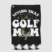 Living That Golf Mom Life Golfhanddoek (Voorkant)