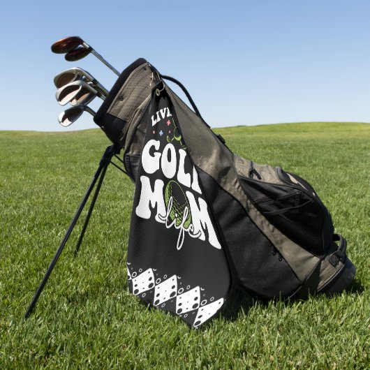 Living That Golf Mom Life Golfhanddoek (Groen)