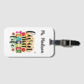 Living That Teacher Life - Gift For Teachers Bagagelabel (Voorkant (horizontaal))