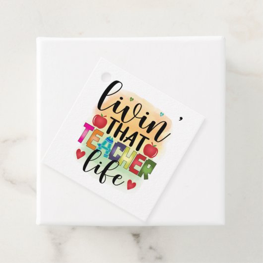 Living That Teacher Life - Gift For Teachers Bedankjes Labels (In situ)