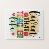 Living That Teacher Life - Gift For Teachers Legpuzzel (Horizontaal)