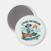 Living The Dream - Skelet (2) Magneet (Voorkant / Achterkant)