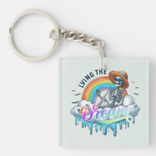 Living The Dream - Skelet Sleutelhanger