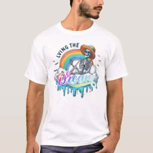 Living The Dream - Skelet T-shirt