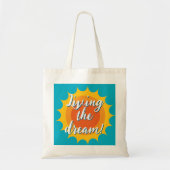 Living the dream sunny tote bag for women (Voorkant)