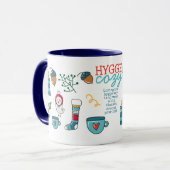 Living the Hygge Life - Gezellige volkskunst Mok (Voorkant links)