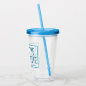 "Living the Lymphie Life" Tumbler Acryl Drinkbeker (Links)